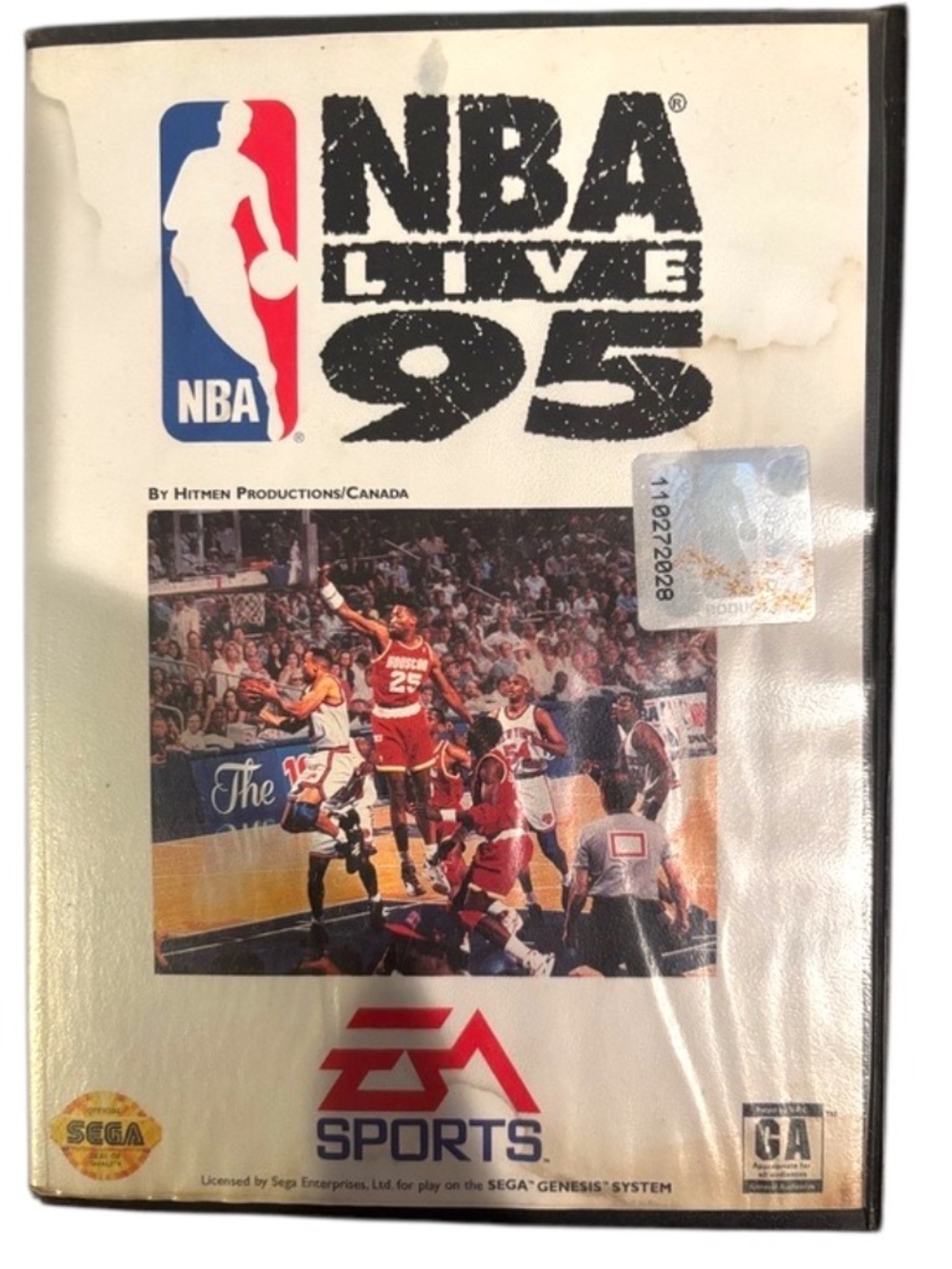 EA Sports NBA Live ‘95 Sega Genesis Game - White Cover